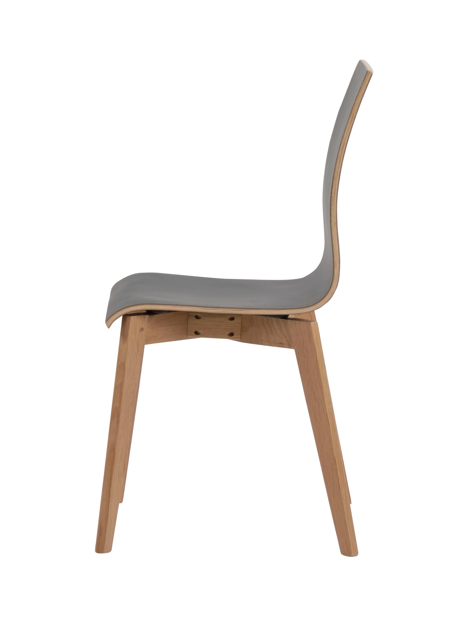 Stuhl Gracy 2er Set, Schwarz / Eiche – überzeugt mit zeitlosem Stil.