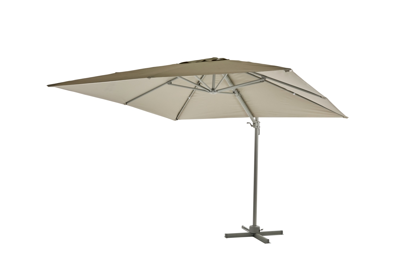 Sonnenschirm Linz 3x3 m, Hellgrau / Beige
