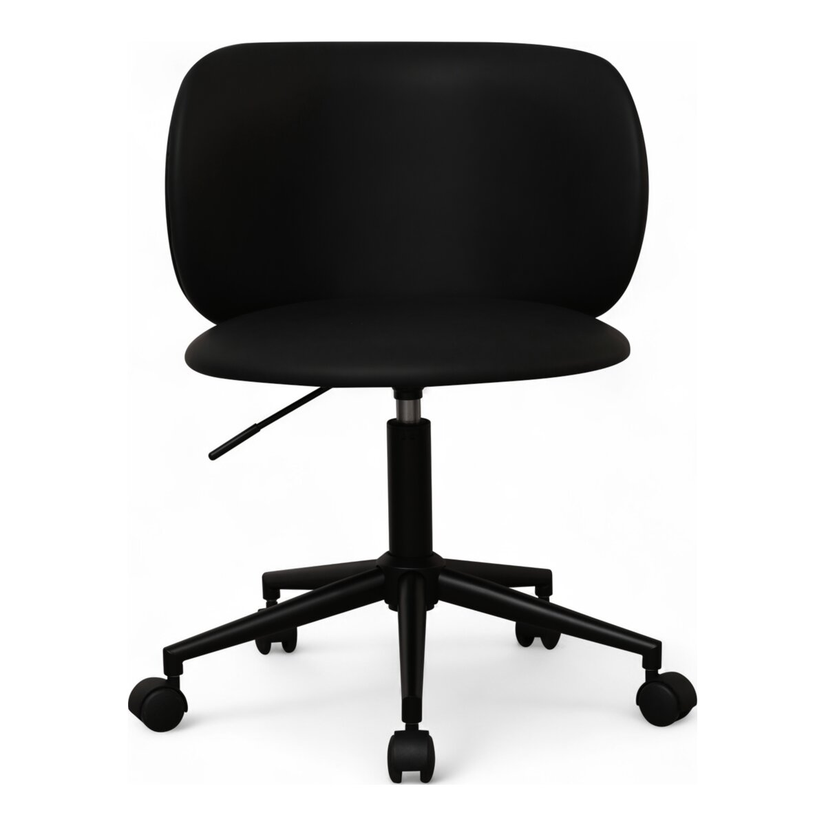Bürostuhl Oboa aus Kunstleder - Drehbar, Höhenverstellbar, Neigbar, Schwarz