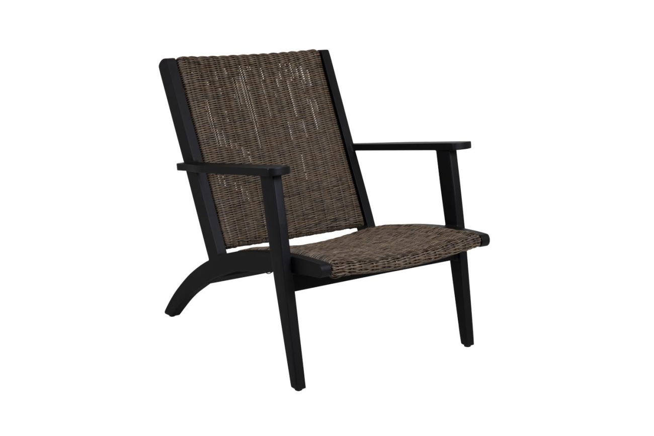 Gartensessel Kira aus Metall, Schwarz Gartensessel Kira aus Aluminium, Schwarz