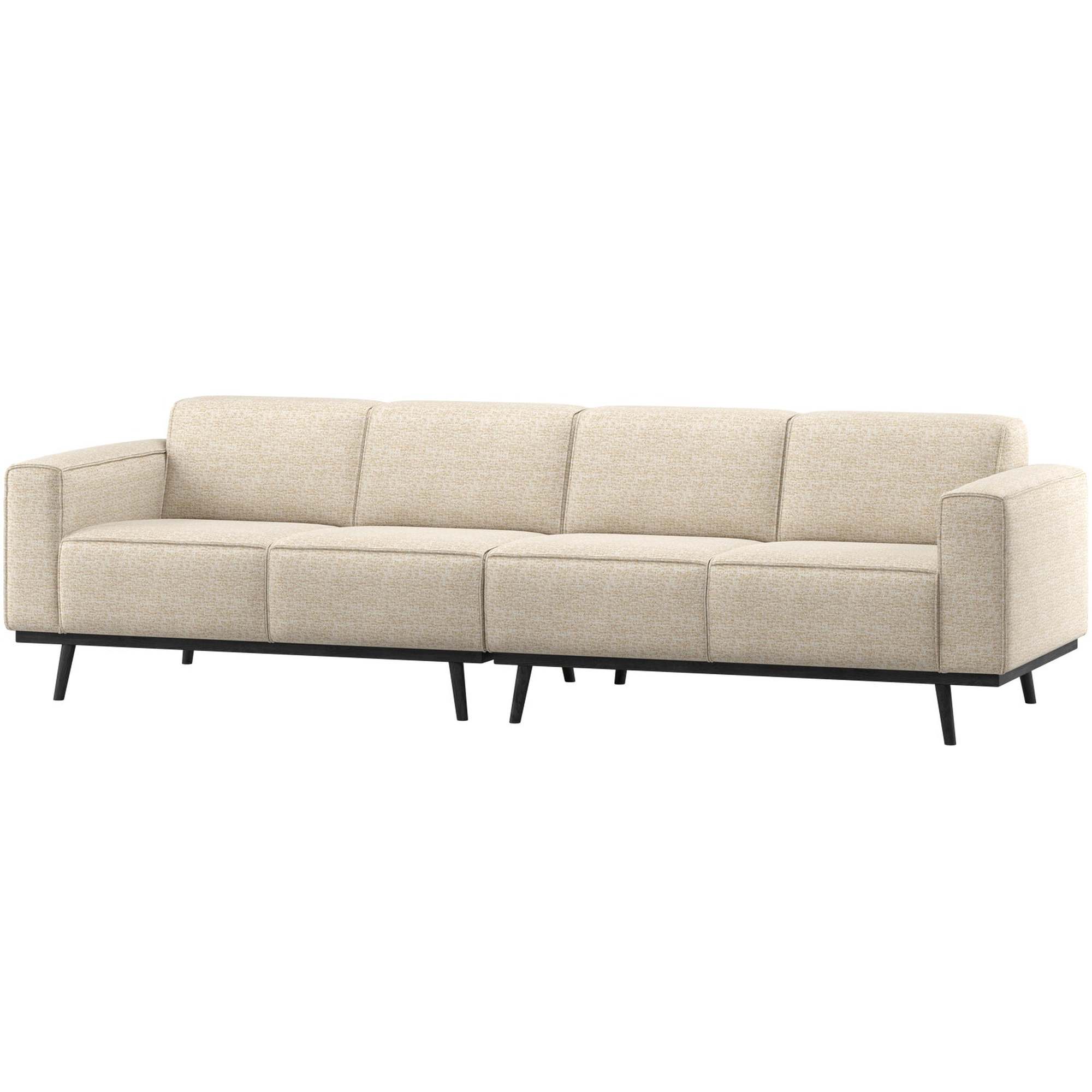 Sofa Statement 4-Sitzer 280 cm - Melange-Stoff, Beige