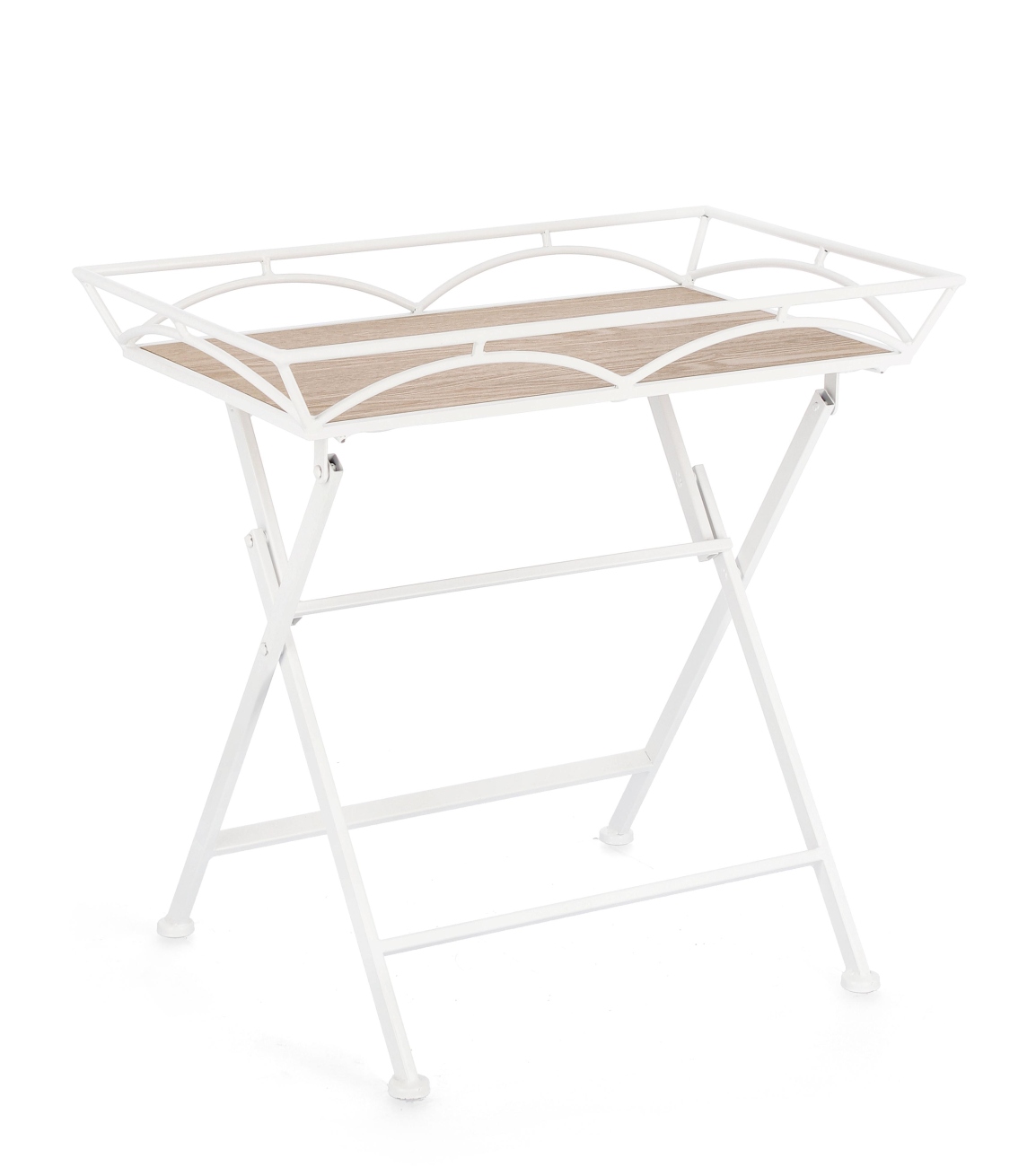 Couchtisch Guenda aus Metall, Weiß Beistelltisch Guenda aus Metall, Weiß