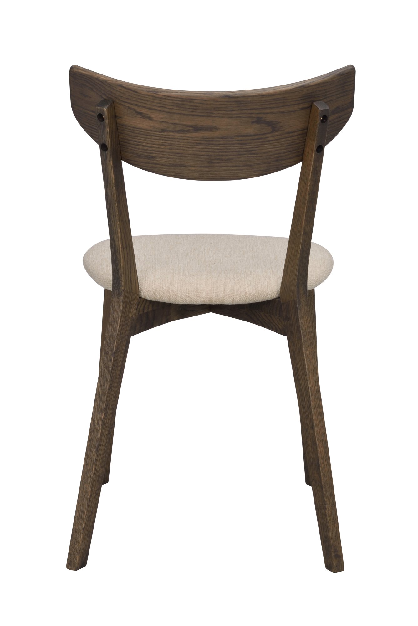 Design trifft Funktion: Stuhl Ami Eiche 2er Set, Braun / Sand.