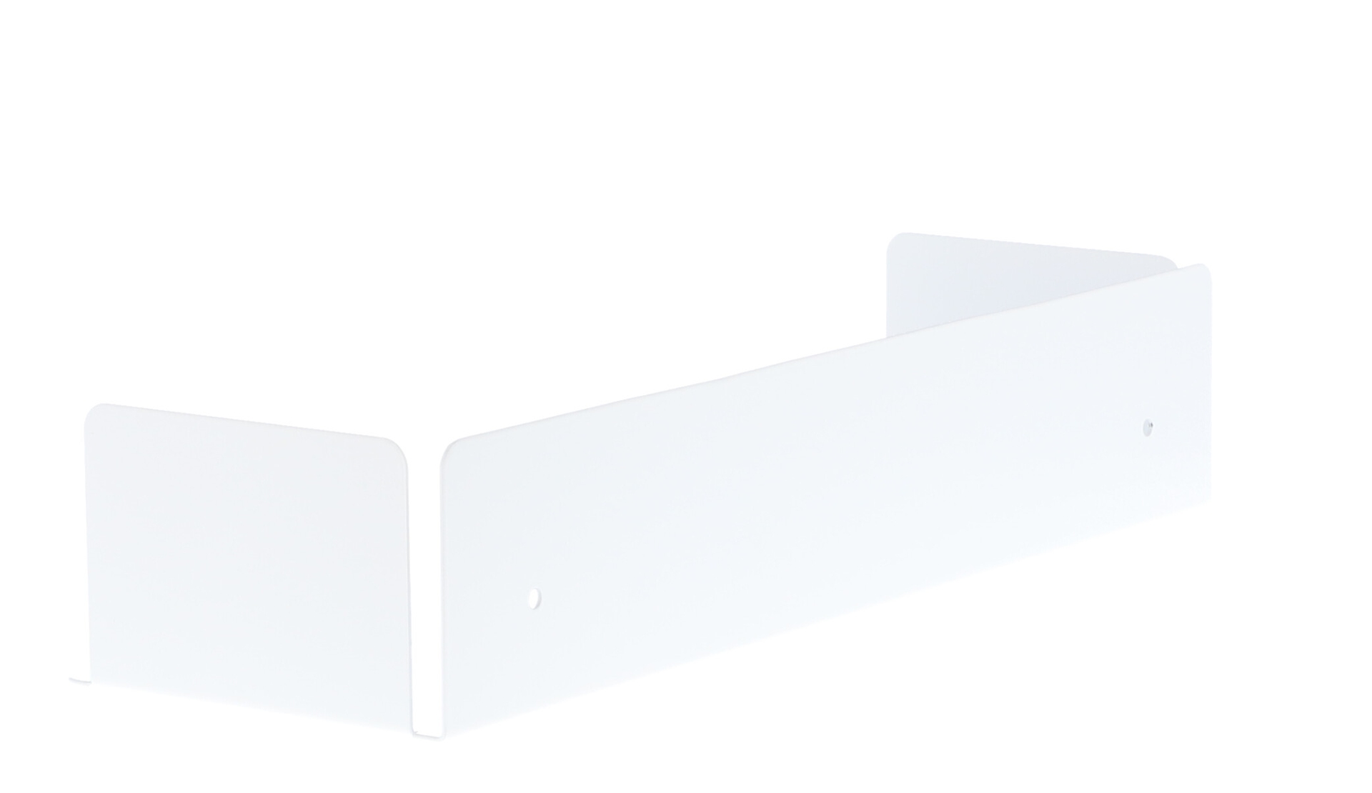 Das Wandregal Lyra wurde aus Metall gefertigt und hat einen weißen Farbton. Die Breite beträgt 50 cm. Das Design ist schlicht aber auch modern. Das Regal ist ein Produkt der Marke Jan Kurtz.