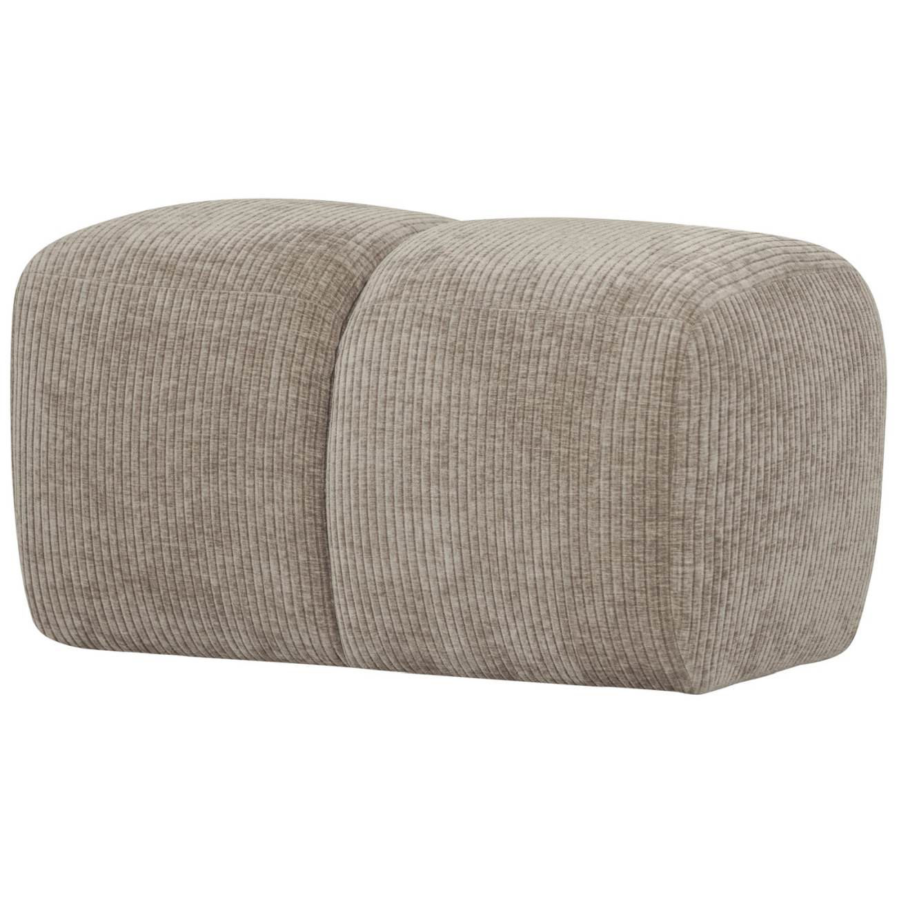 Hocker Mojo aus Flachcord, Sand Hocker Mojo aus Flachcord, Sand