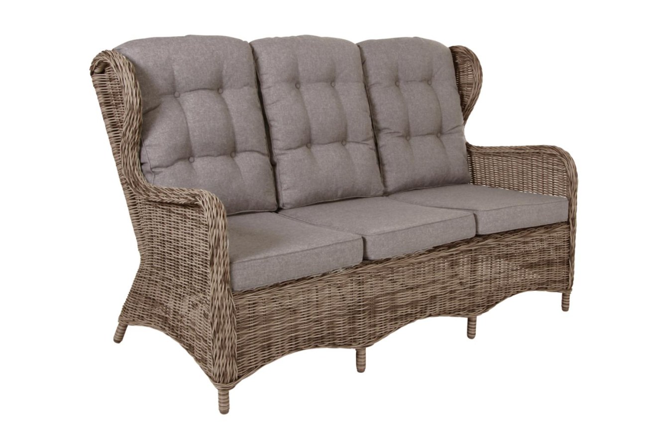 Gartenbank Rosita mit Kissen, Natur Gartenbank Rosita mit Kissen, Natur