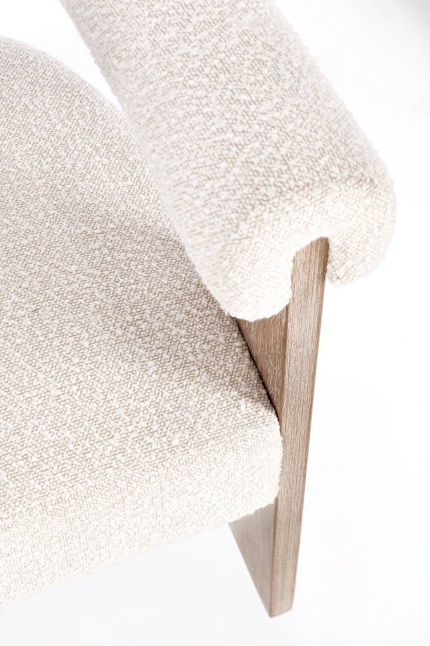 Esszimmerstuhl Agape aus Boucle, Natur / Natur