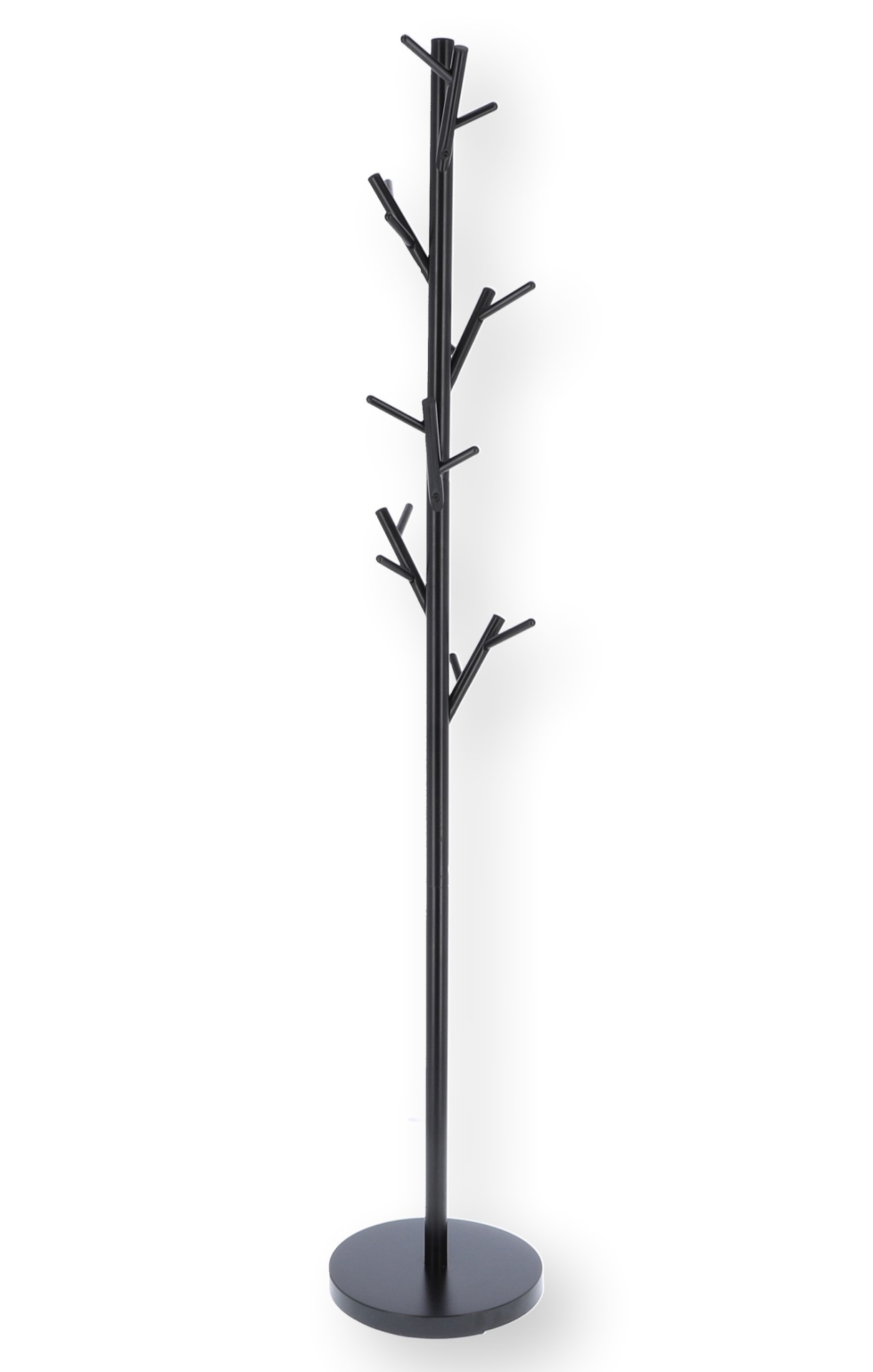 Der durch seine Form auffällige Kleiderständer Tree wurde aus Metall gefertigt, welches eine schwarze Farbe hat. Er verfügt über ausreichend Haken und ist ein Produkt der Marke Jan Kurtz.