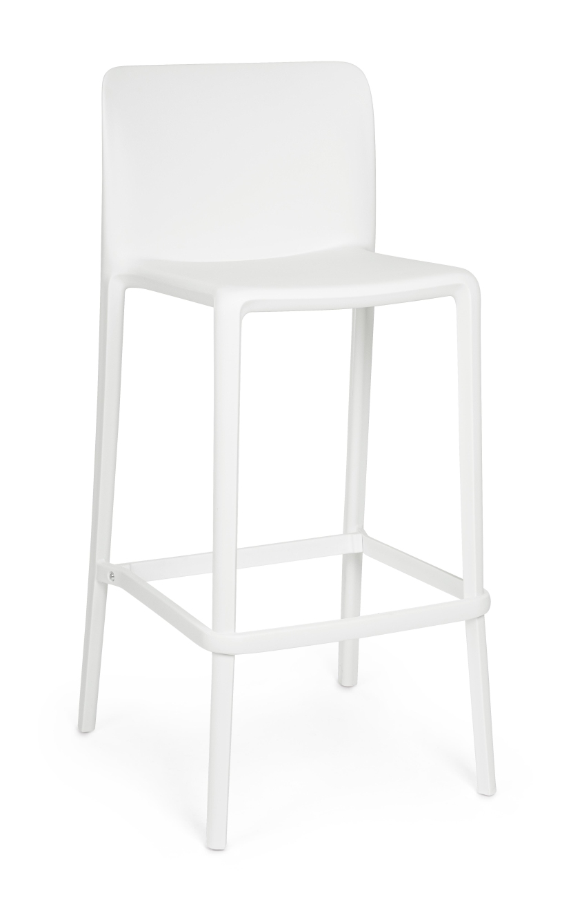 Barhocker Chloris 4er-Set aus Kunststoff, Weiß Barhocker Chloris 4er-Set aus Kunststoff, Weiß
