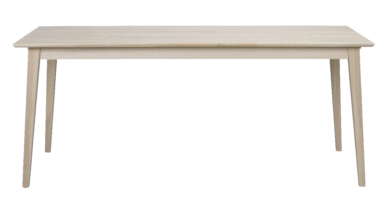 Esstisch Filippa Rechteckig 180x90cm, Eiche Weiß pigmentiert