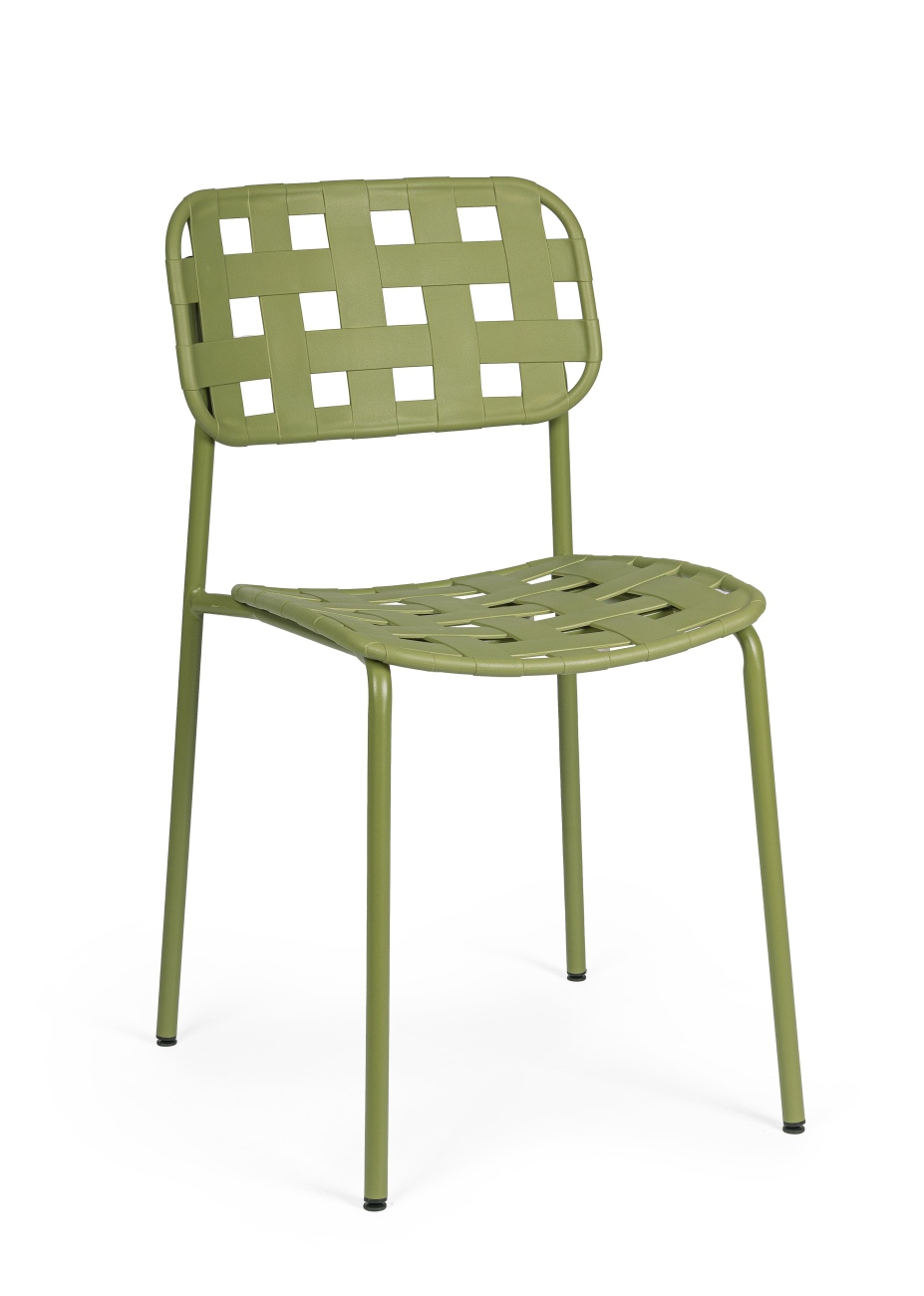 Gartenstuhl Clover aus Metall, Grün Gartenstuhl Clover 4er-Set aus Metall, Grün