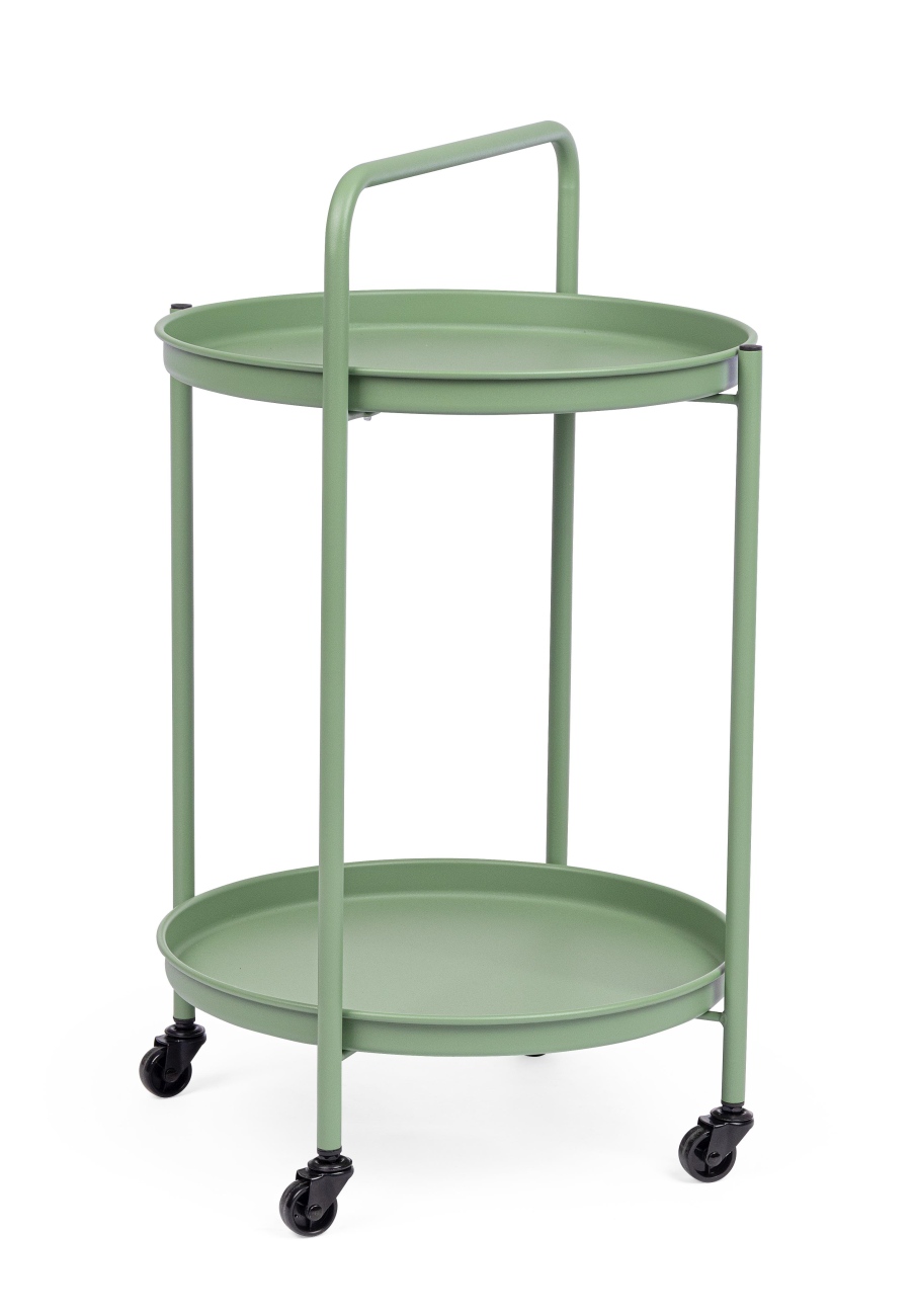 Gartenservierwagen Austin aus Metall, Grün Gartenservierwagen Austin aus Metall, Grün