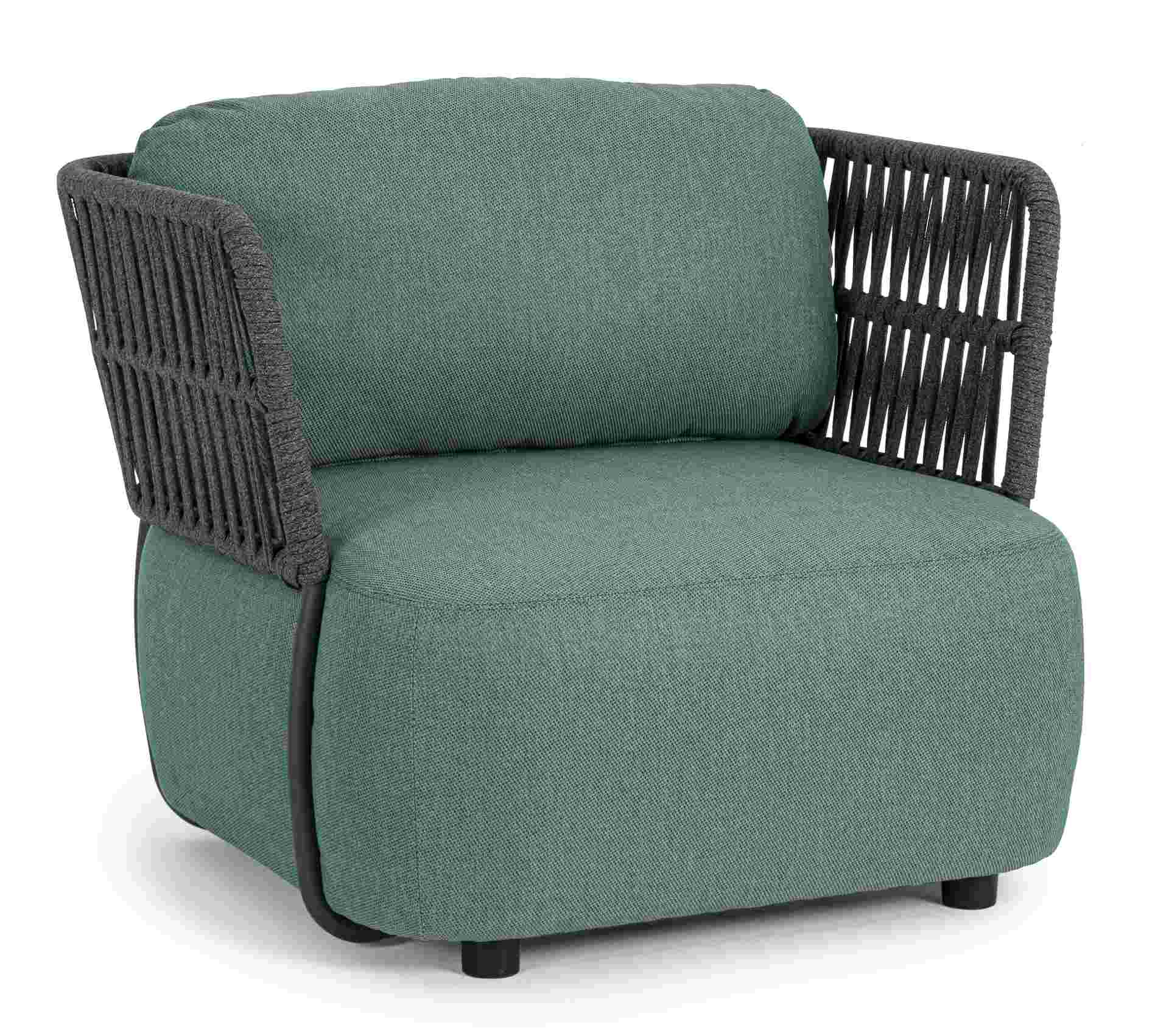 Gartensessel Palmer aus Aluminium, Jade Gartensessel Palmer aus Aluminium, Jade