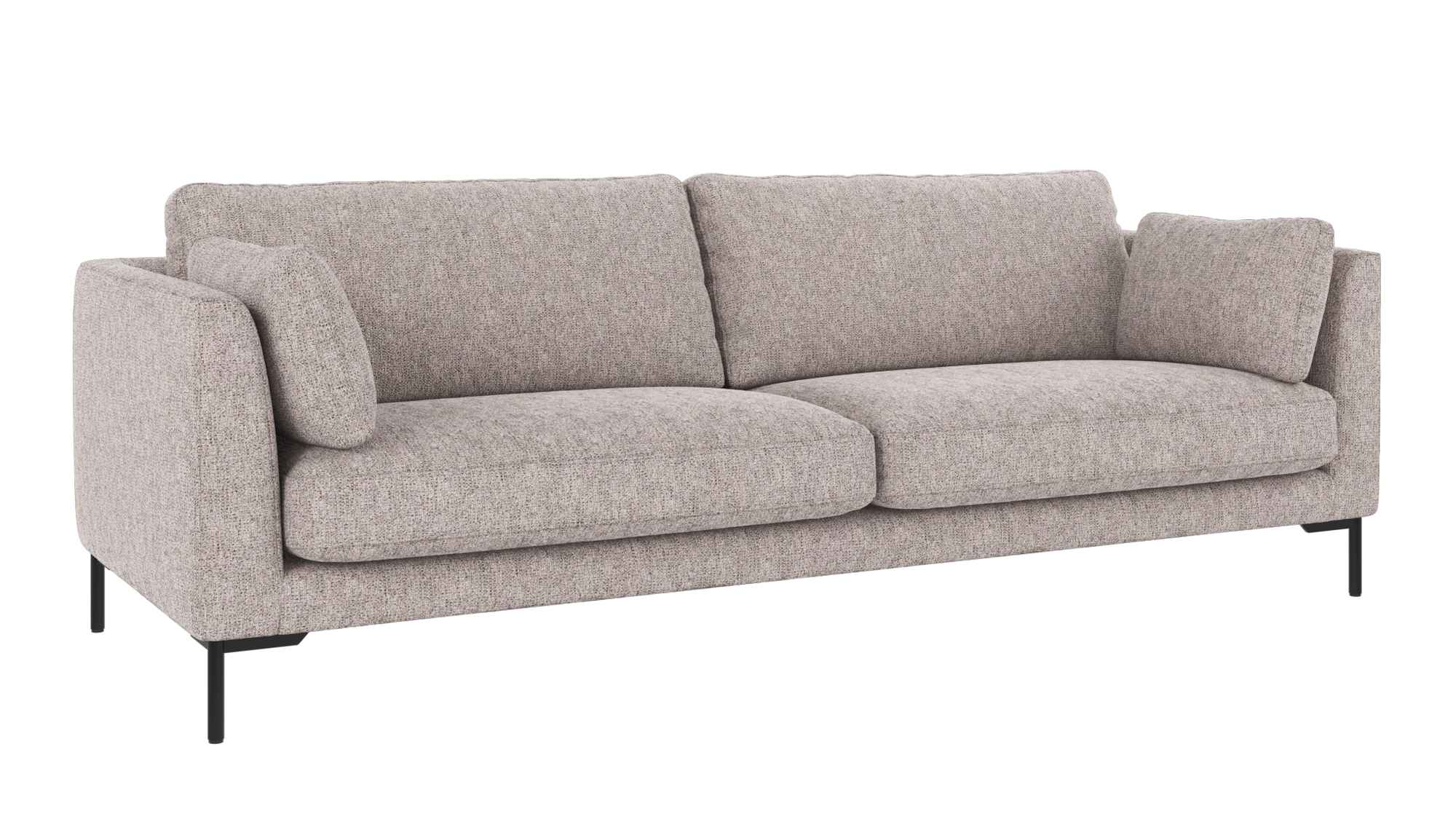 Edles Möbelstück: Sofa Corwin 3-Sitzer, Bezug Max Grau für stilvolle Einrichtung. Sofa Corwin 3-Sitzer, Bezug Max Grau