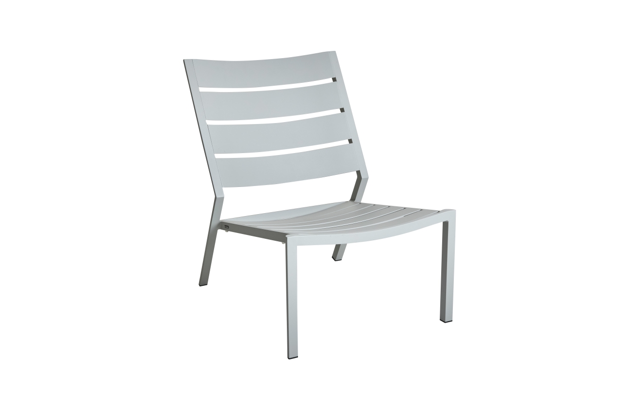 Gartensessel Delia aus Aluminium, Hellgrau Gartensessel Delia aus Aluminium, Hellgrau