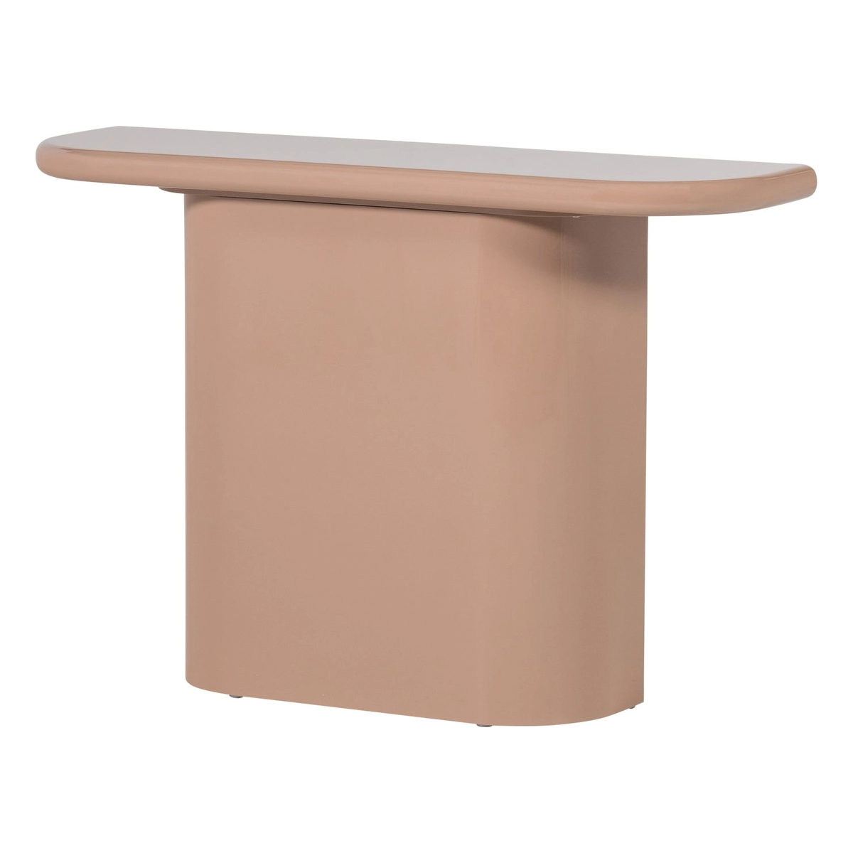 Konsole / Schminktisch - Hochglanz-Finish Hellrosa, 120 cm