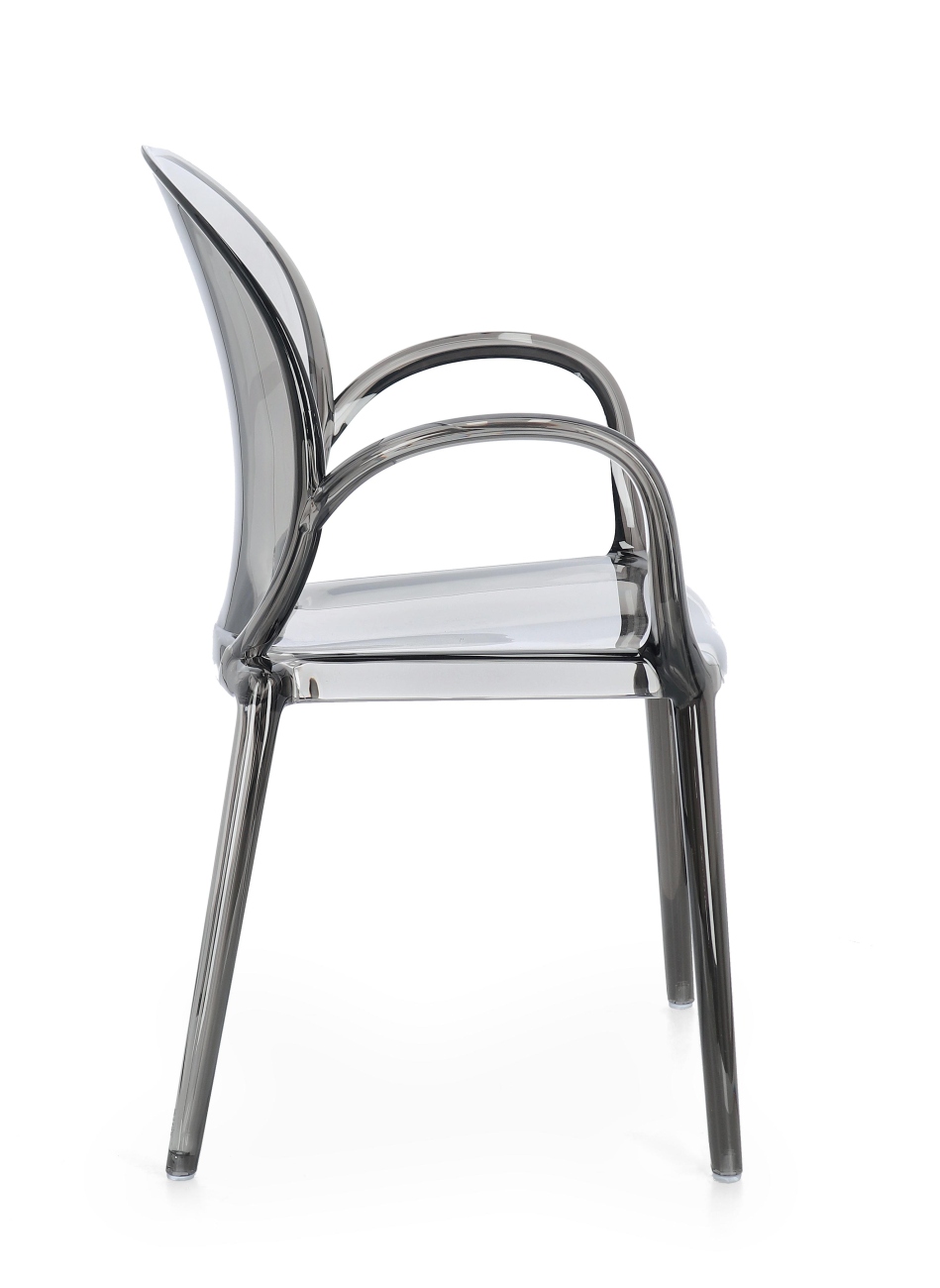 Gartenstuhl Camilla 4er-Set mit Armlehne, Grau