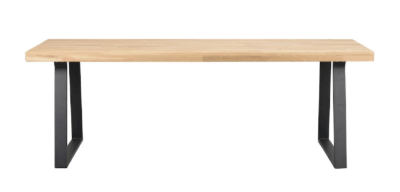 Esstisch Brooklyn, Trapez-Gestell, 220cm, Natur