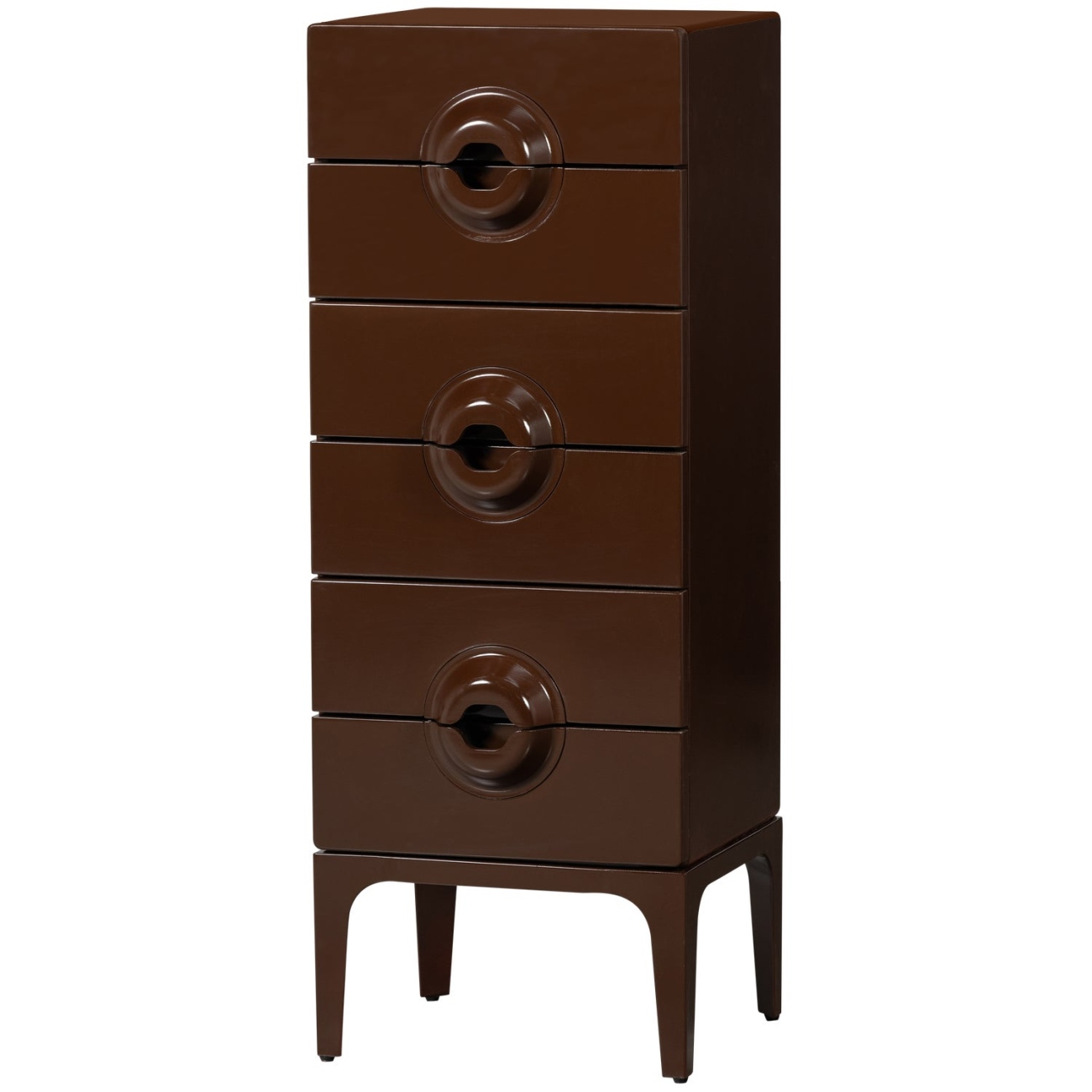 Kommode Merge aus Holz, Braun/Rot Kommode Merge aus Holz, Braun/Rot