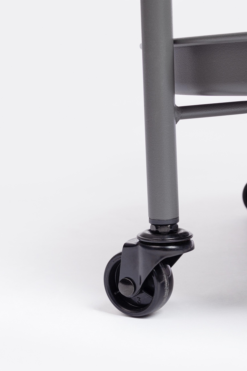 Gartenservierwagen Austin aus Metall, Anthrazit