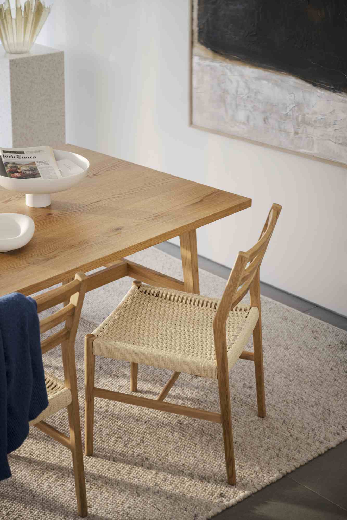 Komfortabel & schön – Esstisch Plainfield 220x100cm, Eiche Natur.