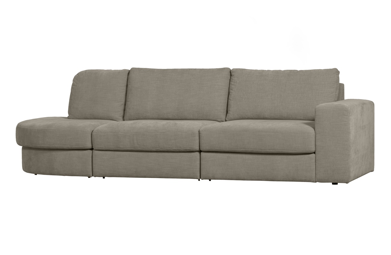 Das Sofa Family überzeugt mit seinem modernen Design. Gefertigt wurde es aus Webstoff, welches einen grauen Farbton besitzt. Das Gestell ist aus Holz und hat eine schwarze Farbe. Das Sofa besitzt eine Sitzhöhe von 44 cm.