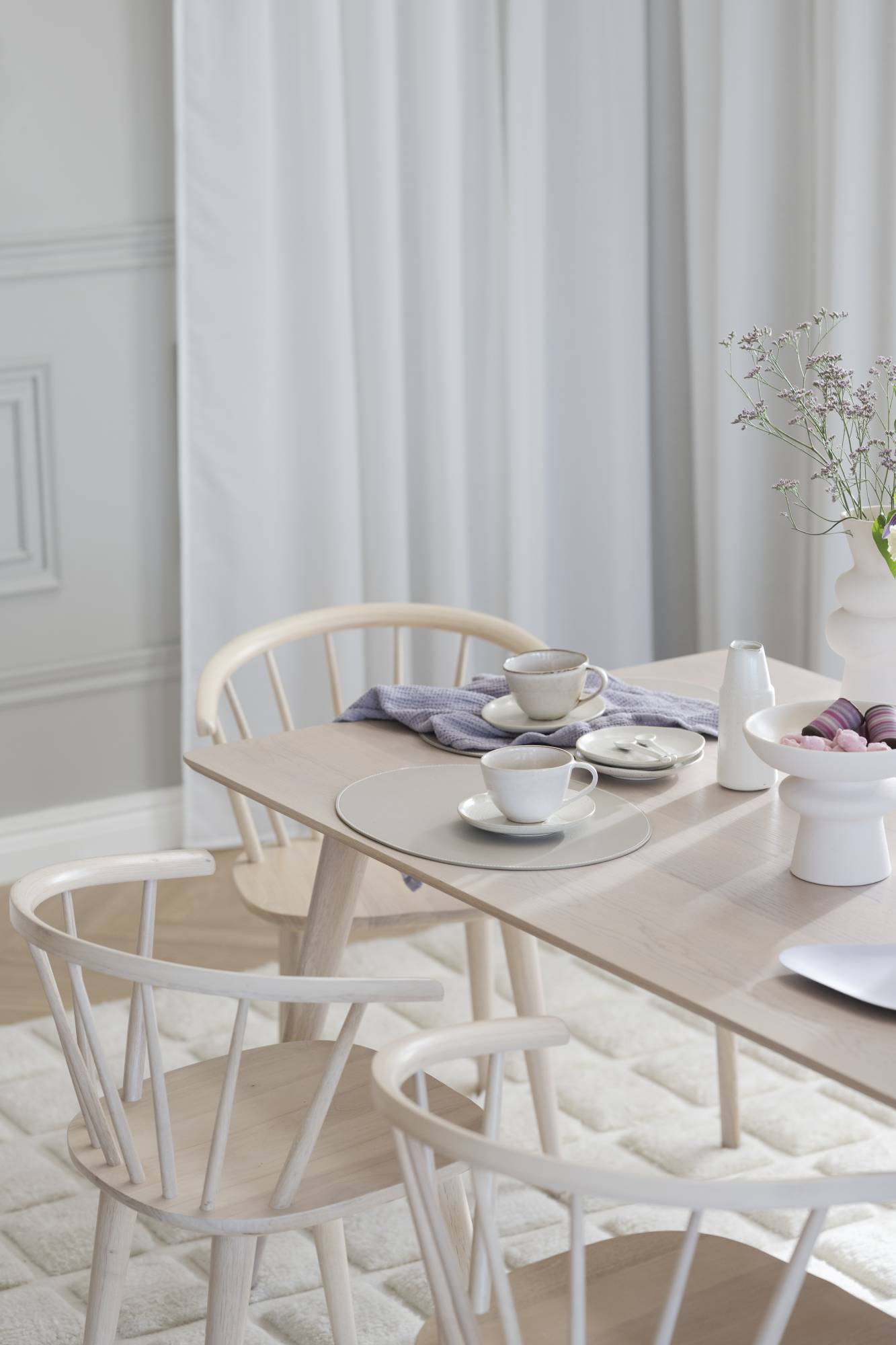 Komfortabel & schön – Stuhl Carmen 2er Set, Whitewash.