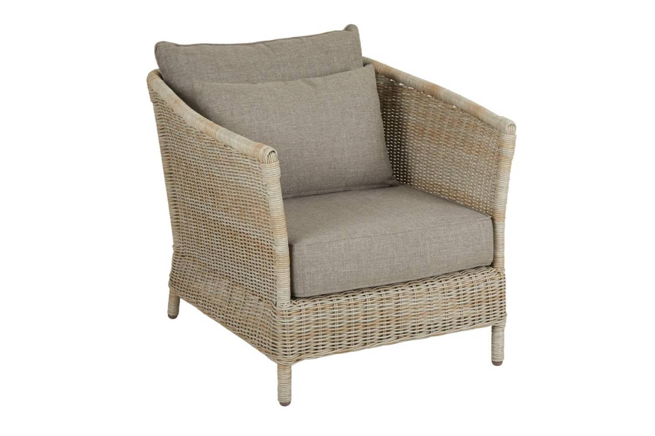 Gartensessel Aster mit Kissen, Beige Gartensessel Aster mit Kissen, Beige
