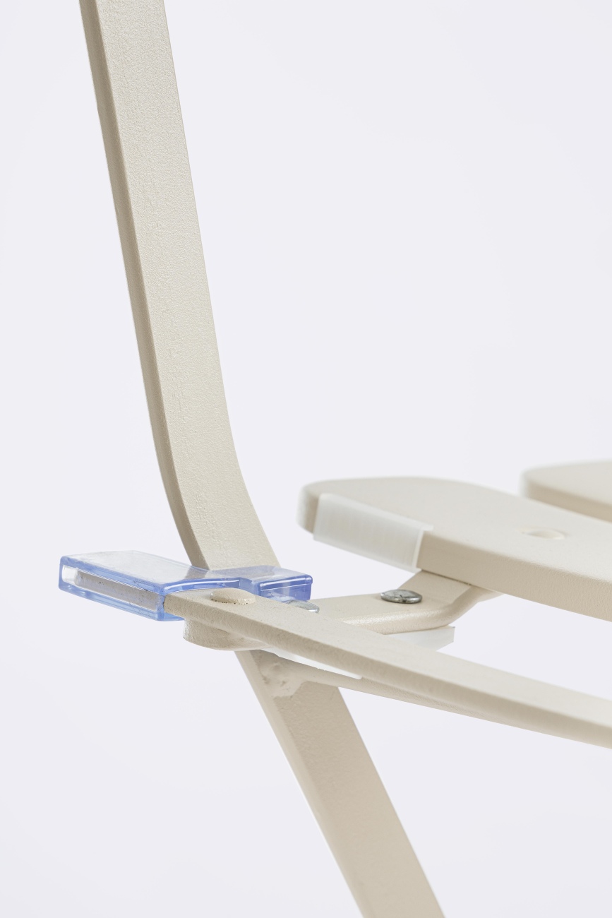 Gartenstuhl Yasmin aus Metall, Champagner