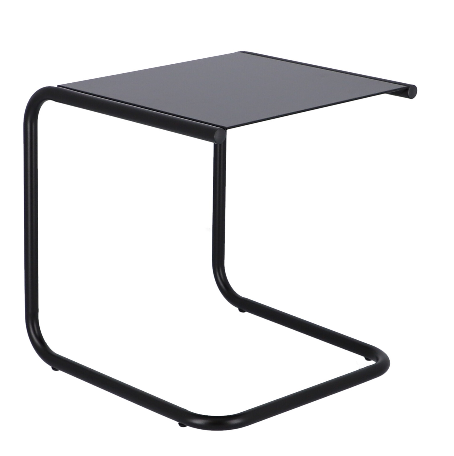 Beistelltisch Club aus Aluminium, Edition Schwarz Beistelltisch Club aus Aluminium, Edition Schwarz