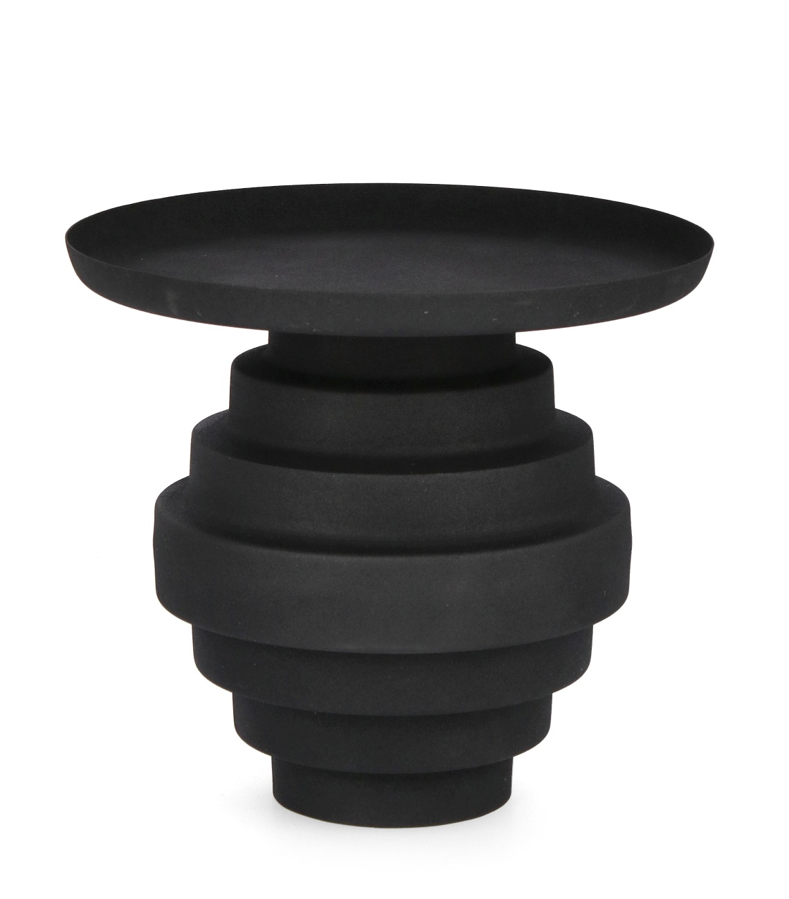Beistelltisch Amba aus Metall Ø 40 cm, Schwarz Beistelltisch Amba aus Metall Ø 40 cm, Schwarz
