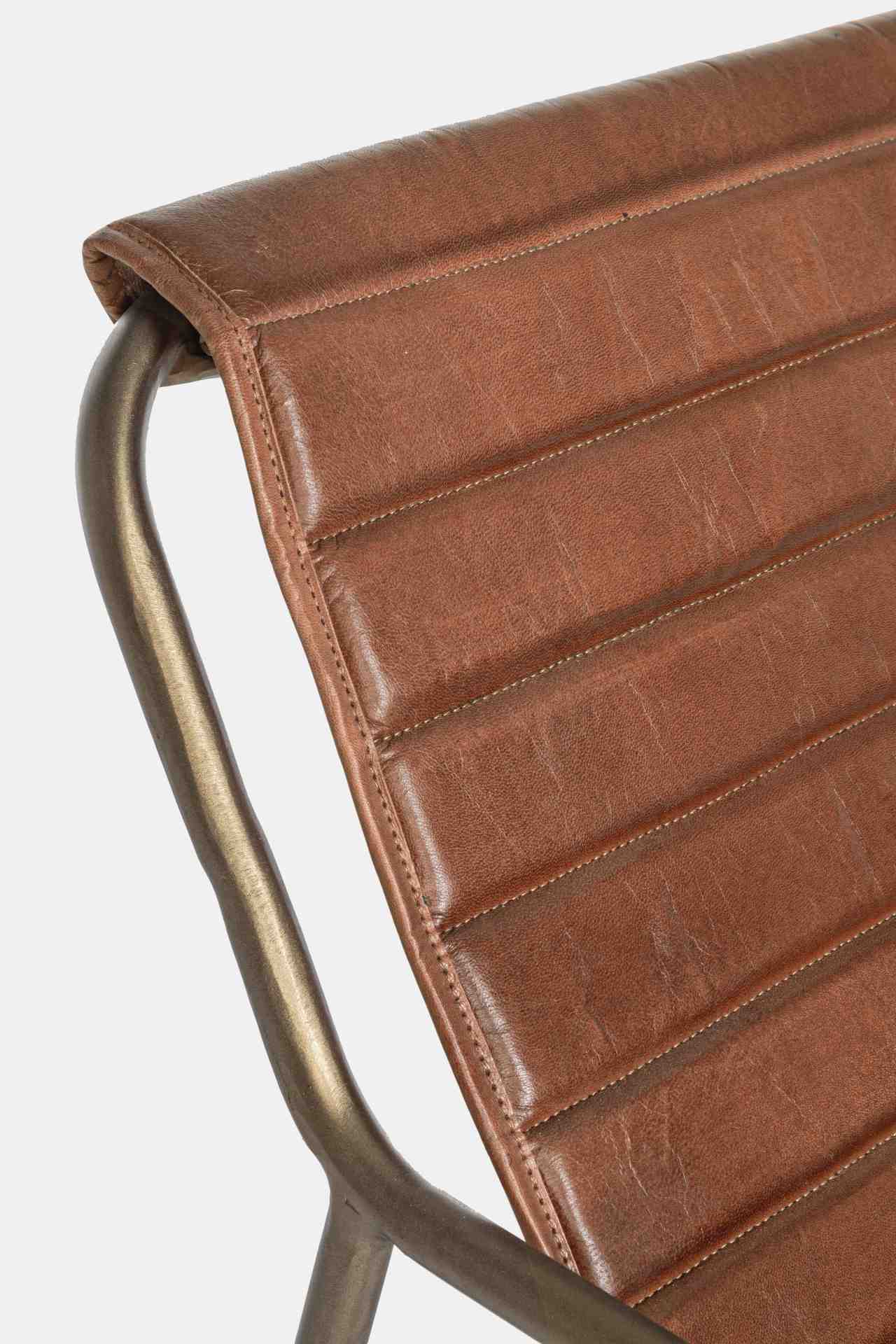 Sessel Karisma aus Leder, Cognac