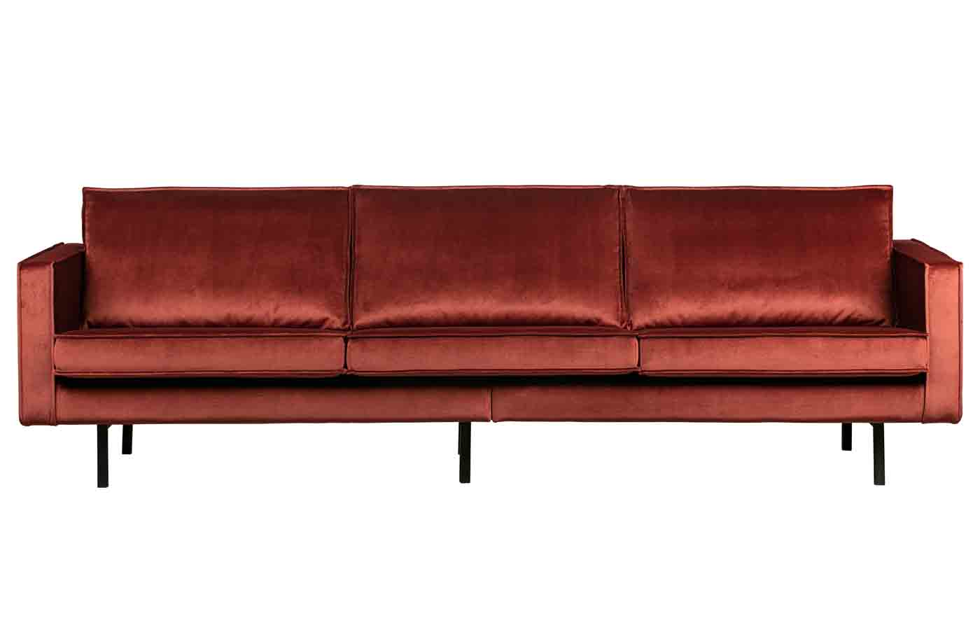 Rodeo Sofa 3-Sitzer Samt, Rot Rodeo Sofa 3-Sitzer Samt, Rot