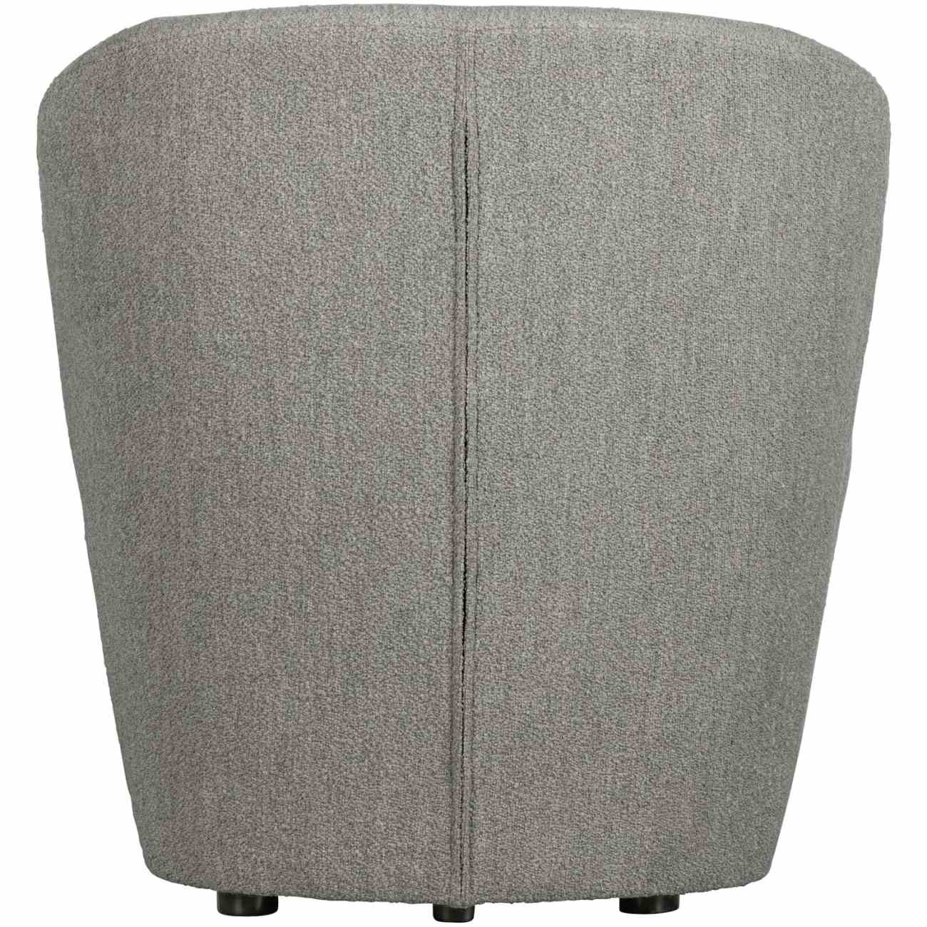 Sessel Lofty aus Boucle-Stoff, Grau
