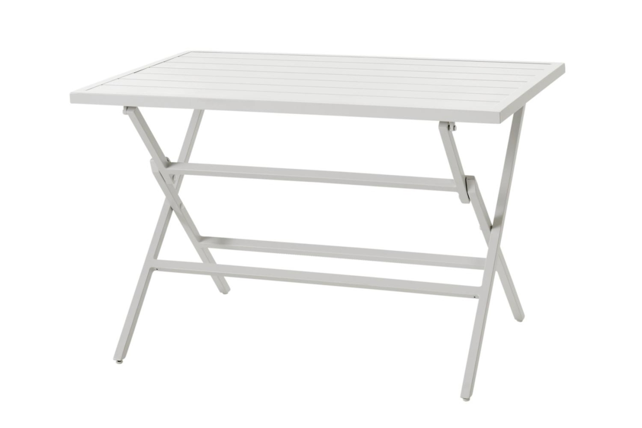 Gartenesstisch Wilkie 120x72 cm, Weiß Gartenesstisch Wilkie 120x72 cm, Weiß