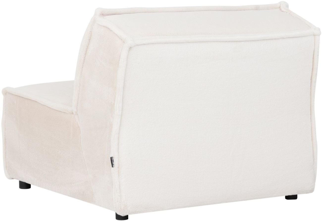 Der Sessel Amore überzeugt mit seinem modernen Design. Gefertigt wurde er aus Stoff, welcher einen Beigen Farbton besitzt. Der Sessel besitzt eine Sitzbreite von 88 cm.
