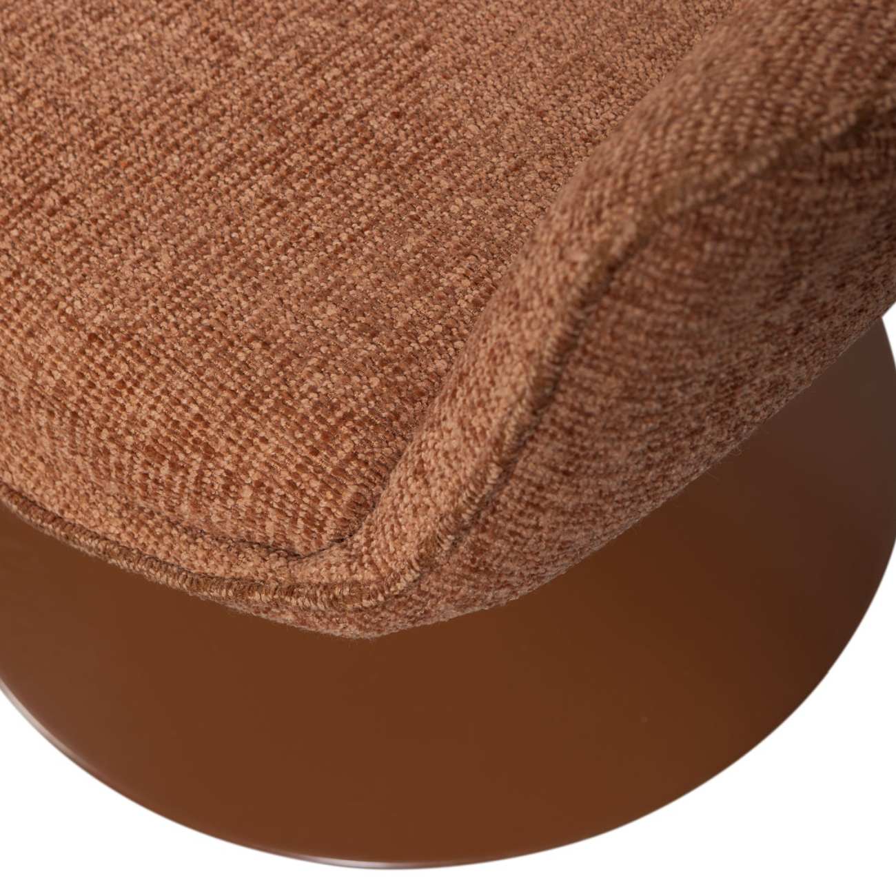 Sessel Marten aus Webstoff, Orange