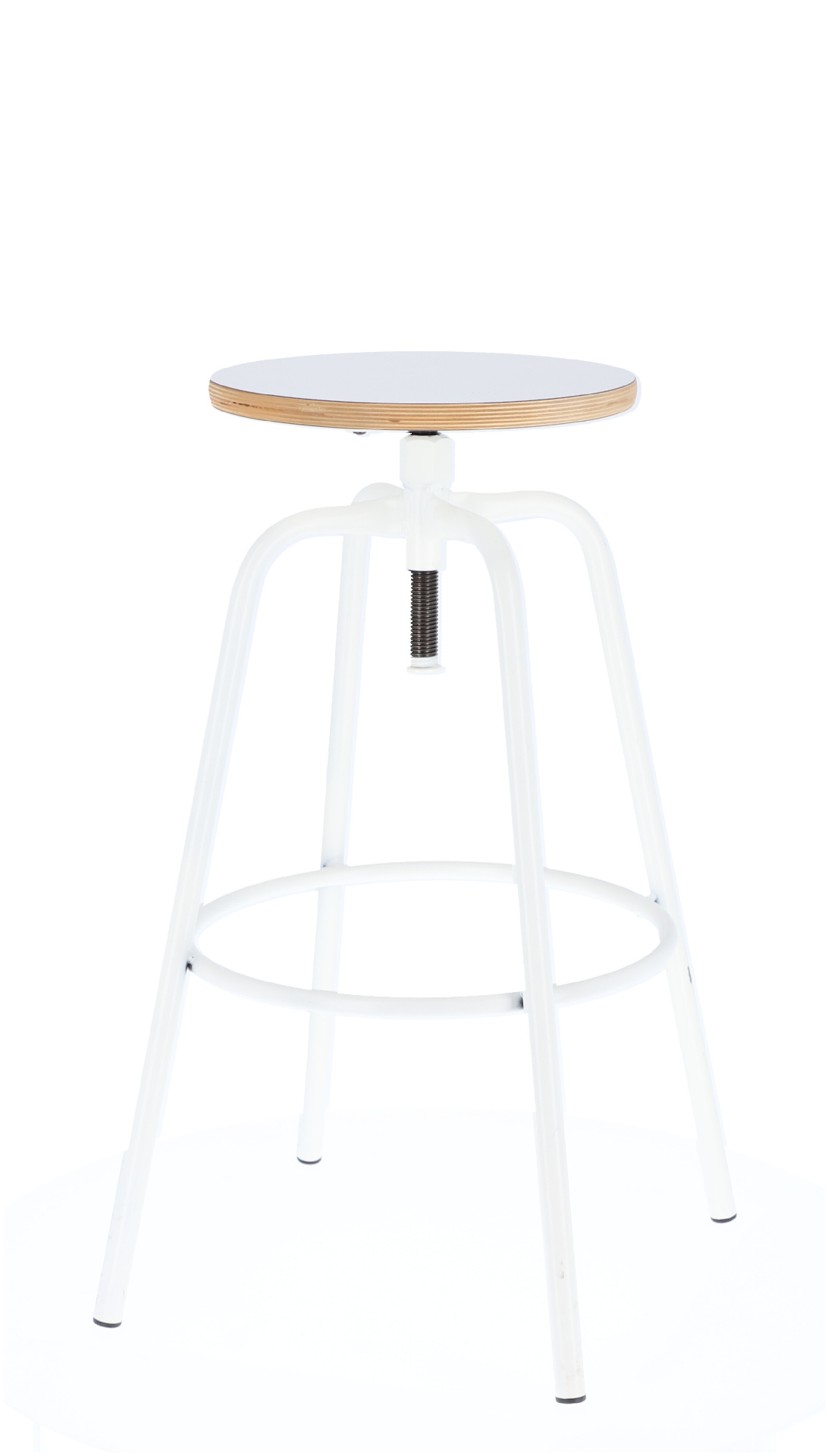 Jan Kurtz Barhocker Paris mit Höhenverstellung Weiss Barhocker Paris, höhenverstellbar, Weiß