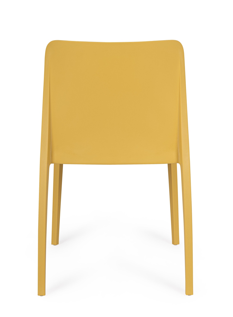 Stuhl Chloris 4er-Set aus Kunststoff, Ocker