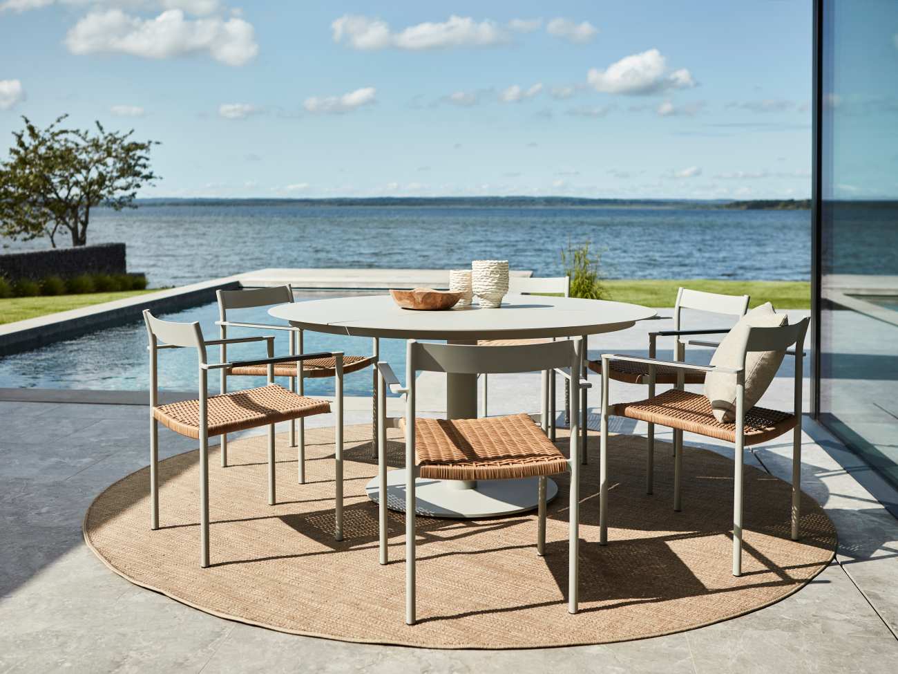 Gartenesstisch Peace Ø 150 cm, Hellgrau