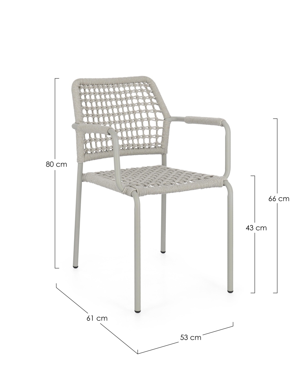 Gartenstuhl Rajada aus Aluminium, Saturn / Saturn