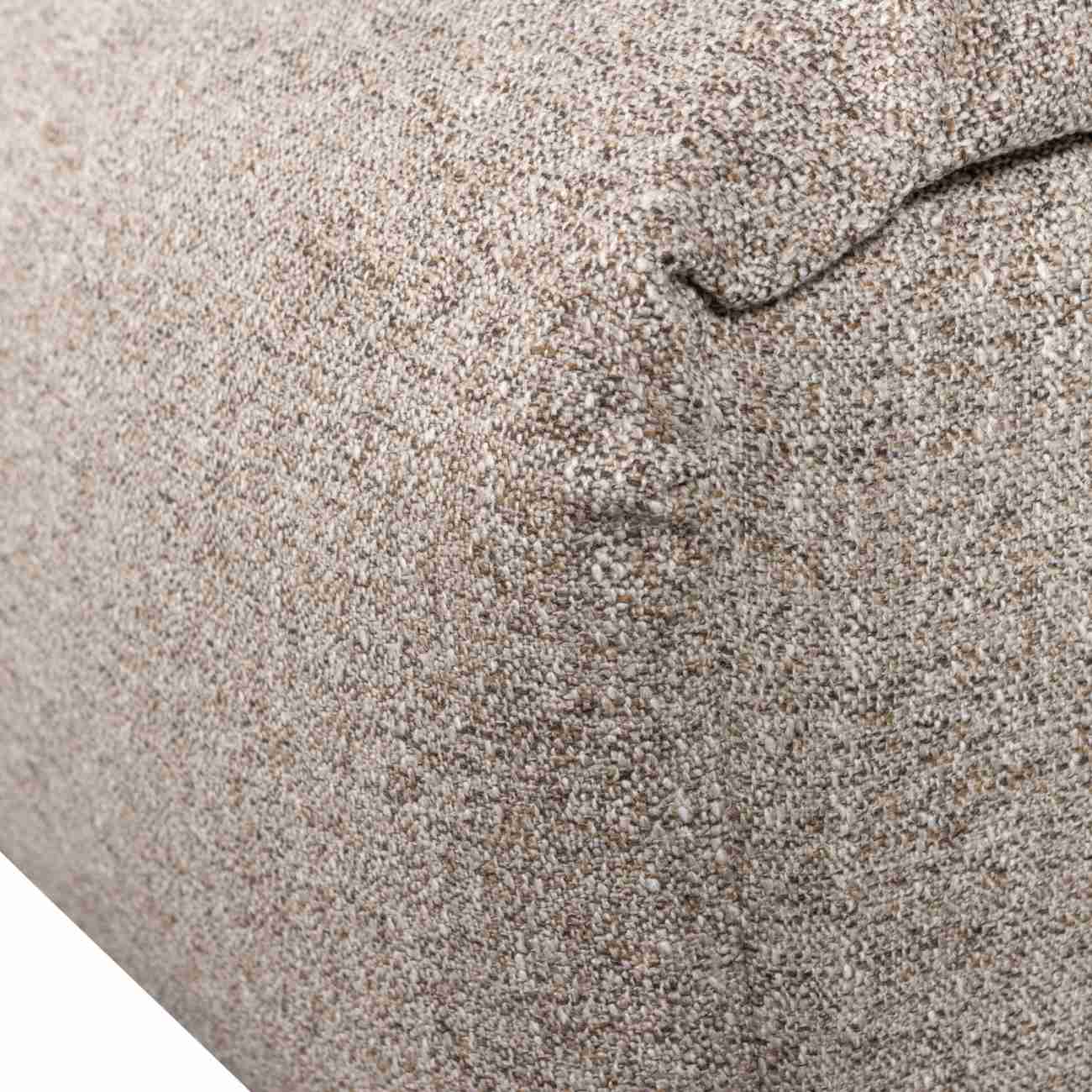 Hocker Baggy aus Melange-Stoff, Natur