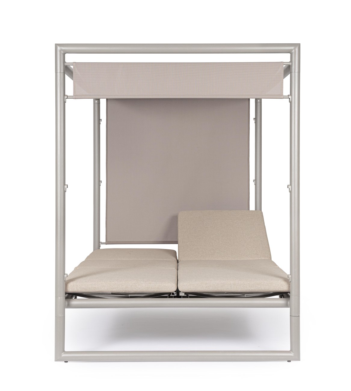 Gartendaybed Konnor aus Aluminium, Rastin