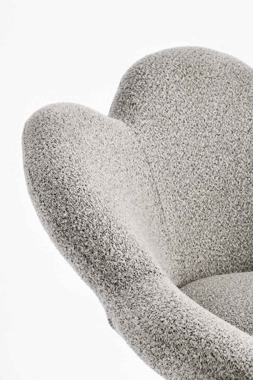 Esszimmerstuhl Fleur 2er-Set, Schwarz / Beige