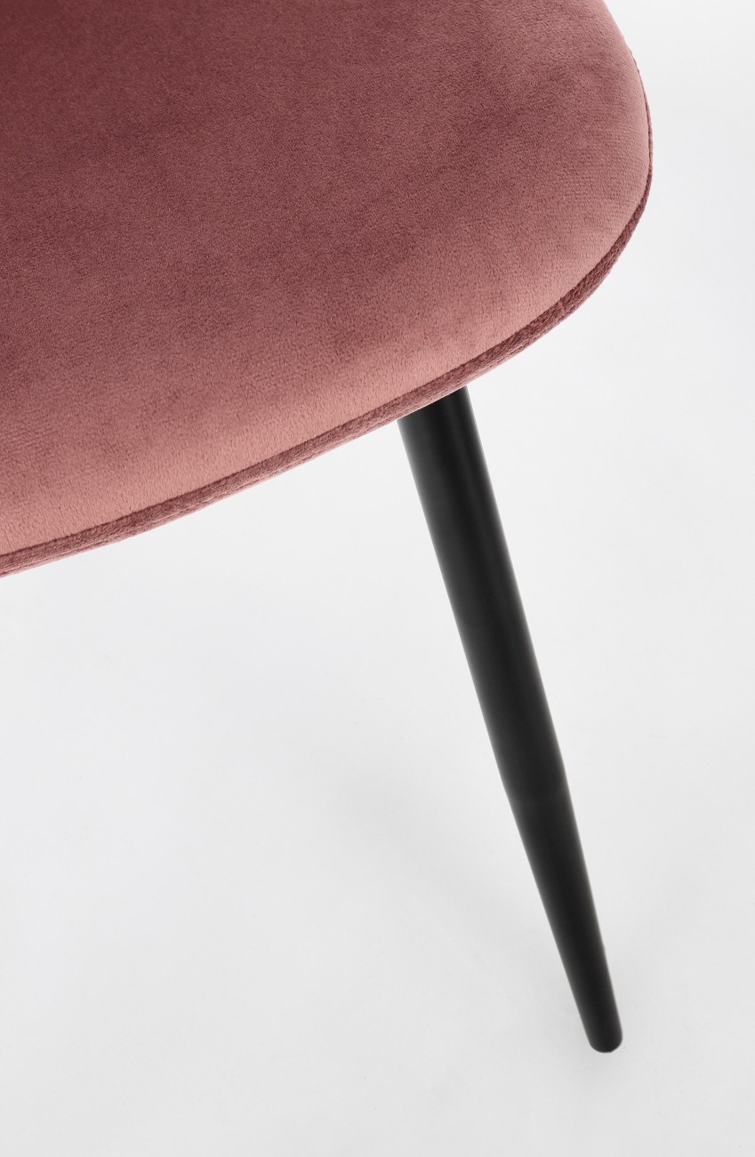 Esszimmerstuhl New Irelia 4er-Set aus Samt, Rosa