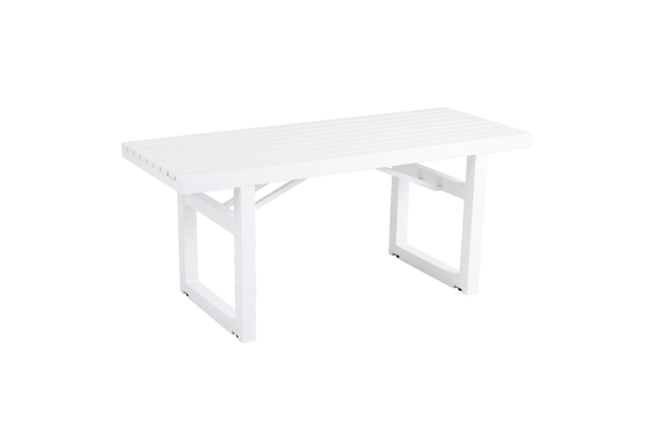 Gartenbank Vevi aus Aluminium 105 cm, Weiß Gartenbank Vevi aus Aluminium 105 cm, Weiß