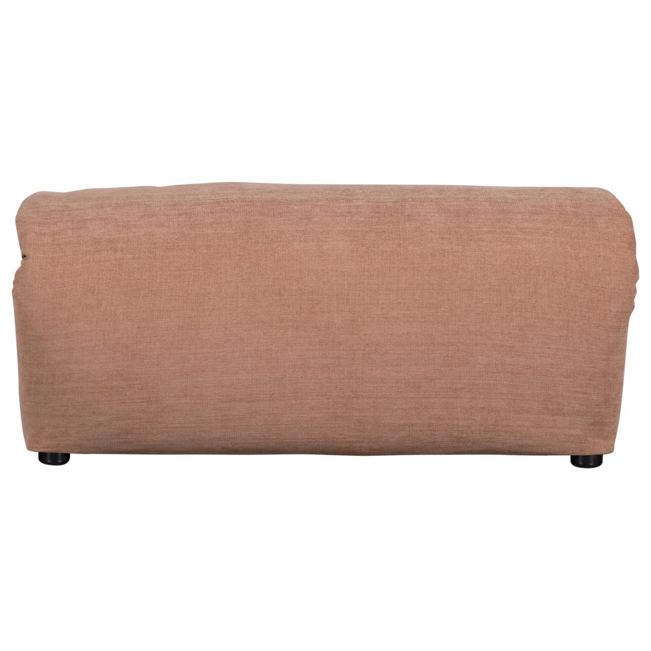 Hocker Baggy aus Chenille-Stoff, Altrosa