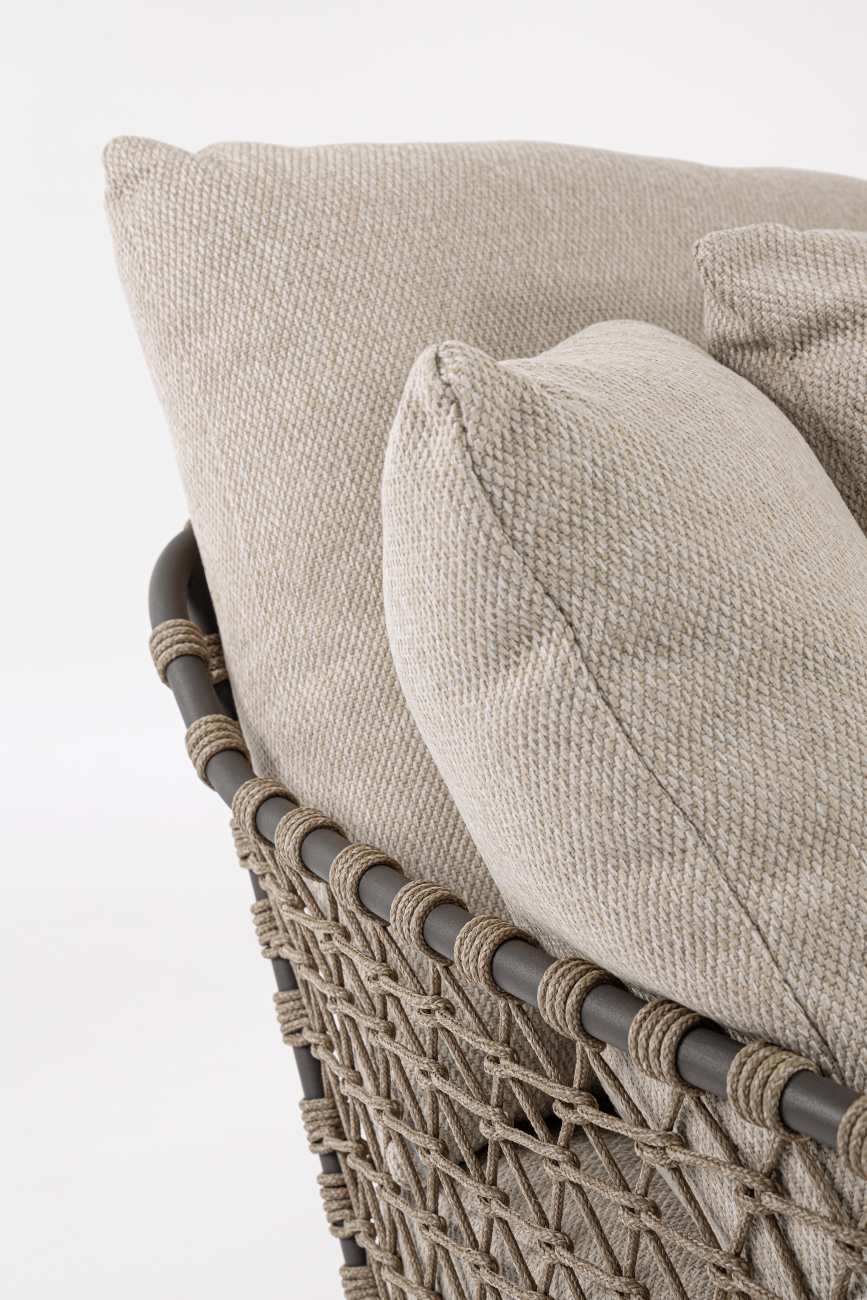 Gartendaybed Ivissa aus Metall, Anthrazit