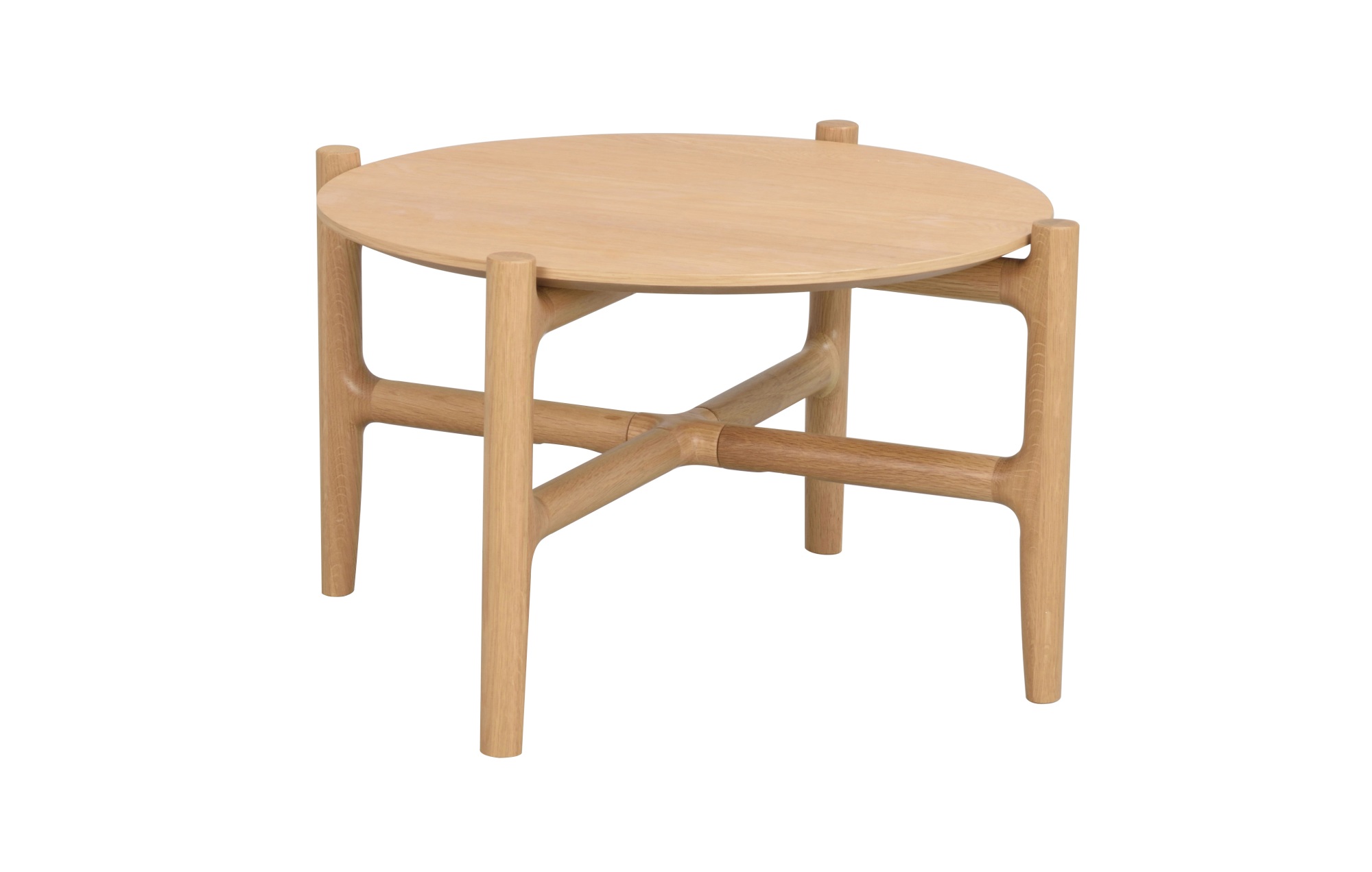 Hochwertiger Couchtisch Holton Eiche, Rund 62cm für jede Einrichtung. Couchtisch Holton Eiche, Rund 62cm