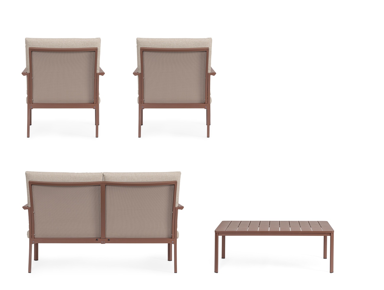 Garten-Set Konnor 4er Gruppe, Barn